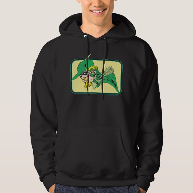 Green Arrow Head Shot Hoodie (Front)