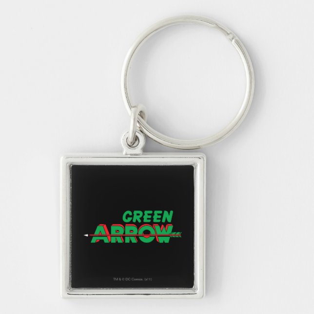 Green Arrow Logo 2 Key Ring (Front)