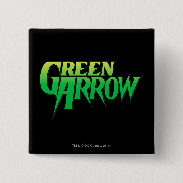 Green Arrow logo 3 15 Cm Square Badge (Front)