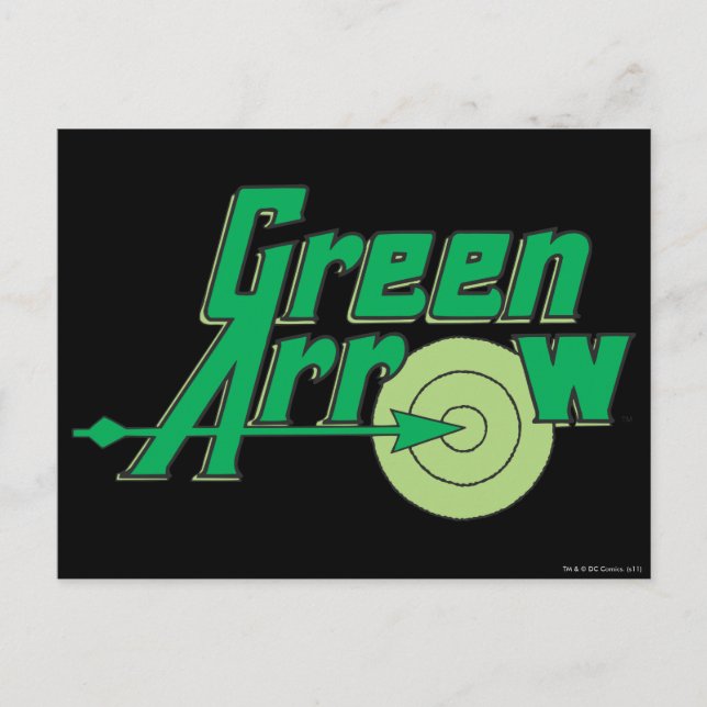Green Arrow Logo Postcard (Front)