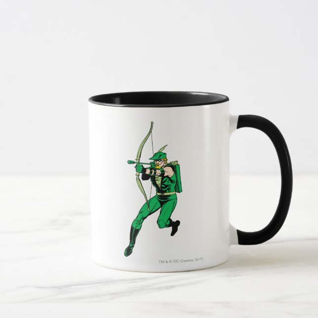 Green Arrow Shooting Arrow Mug (Right)