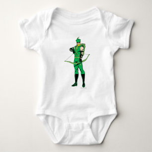 Green Arrow Standing with Bow Baby Bodysuit