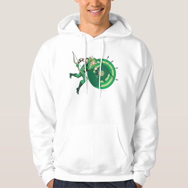 Green Arrow with Target 2 Hoodie (Front)