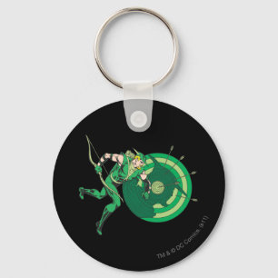 Green Arrow with Target 2 Key Ring