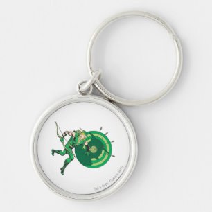 Green Arrow with Target 2 Key Ring