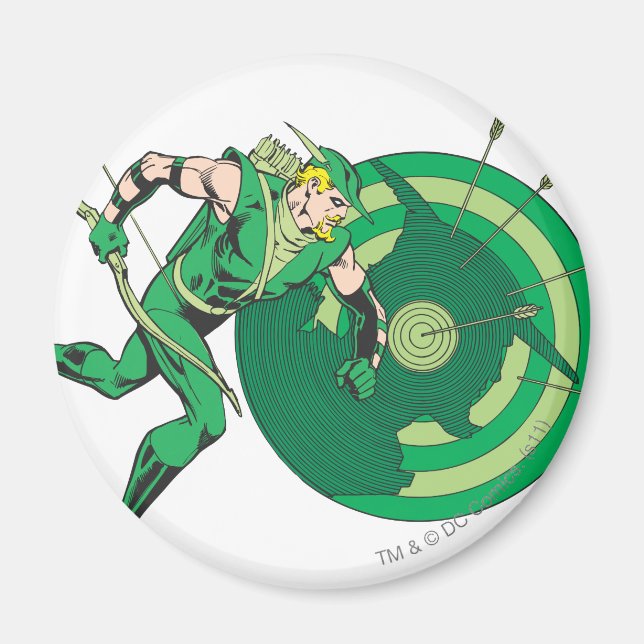 Green Arrow with Target 2 Magnet (Front)