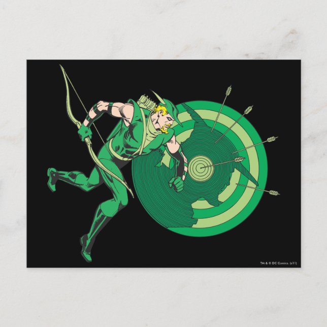 Green Arrow with Target 2 Postcard (Front)