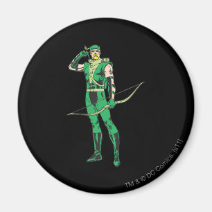 Green Arrow with Target Magnet