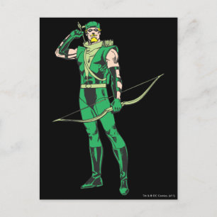 Green Arrow with Target Postcard