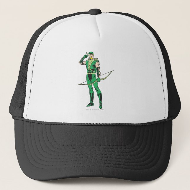Green Arrow with Target Trucker Hat (Front)