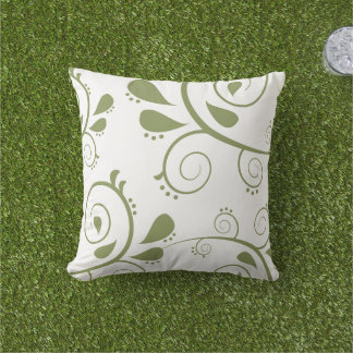green art decor outdoor pillows