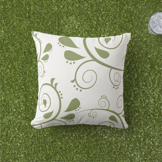 green art decor outdoor pillows  (Grass)