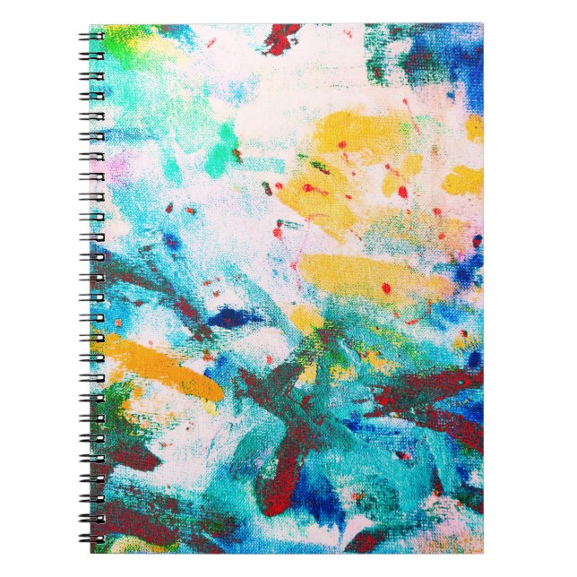 Green Artistic Canva. Purple Cool Illustration. Or Notebook (Front)