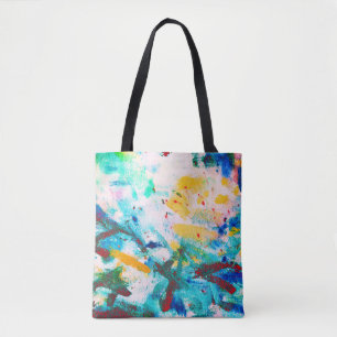 Green Artistic Canva. Purple Cool Illustration. Or Tote Bag