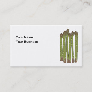 Green Asparagus Spears Vegetable Lover Business Card