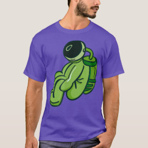 Green Astronaut  ASTRO NAUT  T-Shirt