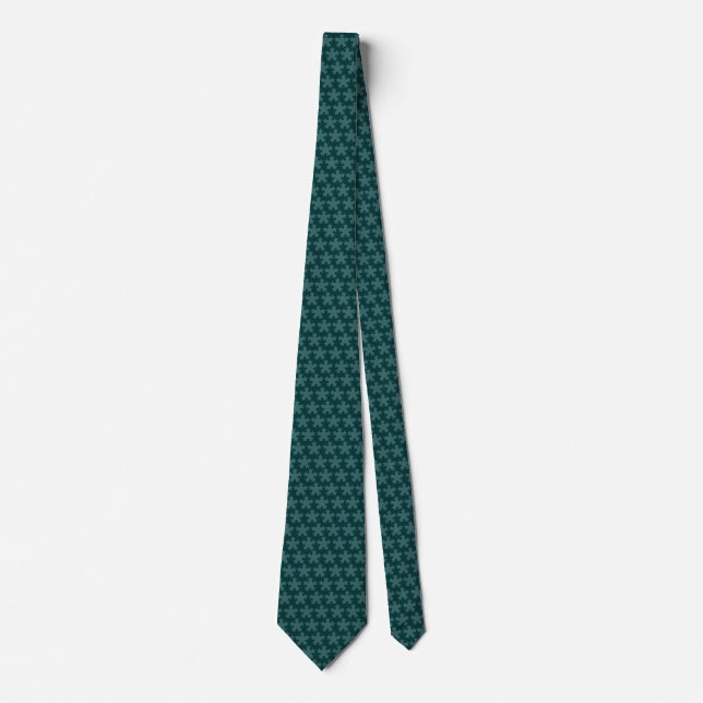 Green Atlantean Holly - Dark Green Tie (Front)