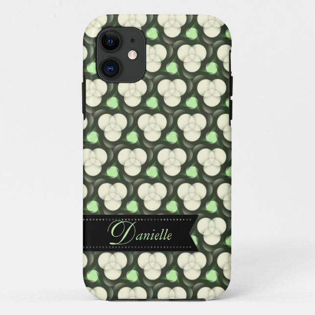 Green Atoms Modern pattern  iPhone 5 Case-mate Case (Back)