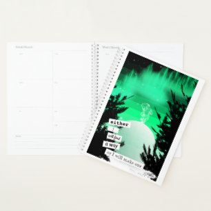 Green Aurora Igloo Day Planner