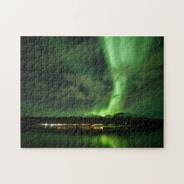 Green Aurora Jigsaw Puzzle (Horizontal)