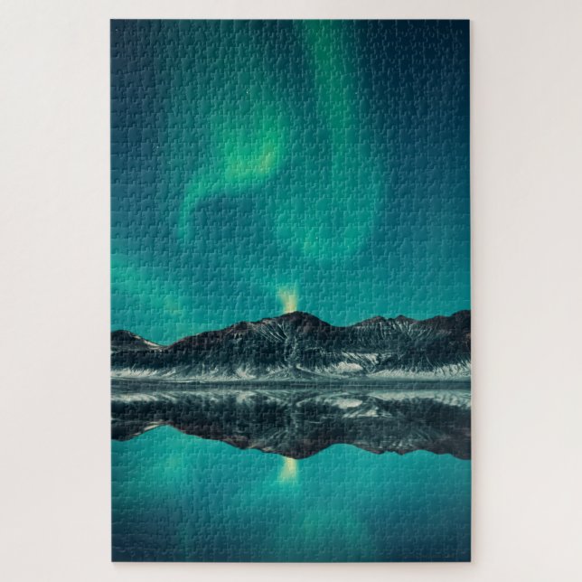 Green Aurora Lights Jigsaw Puzzle (Vertical)