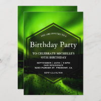 Green Aurora Northern Lights Birthday Party