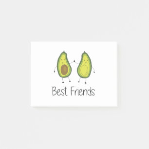 Green Avocado Cartoon Friendship Image Friend Art  Post-it Notes