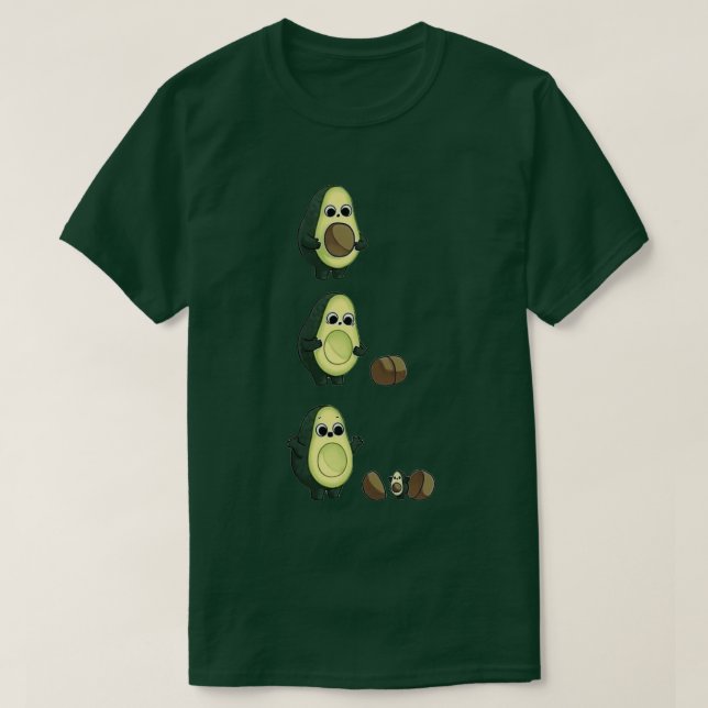 Green Avocado Classic TShirt (Design Front)