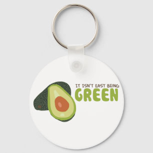 Green Avocado Key Ring