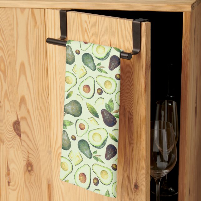 Green Avocados Kitchen Towel (Thirds Fold)