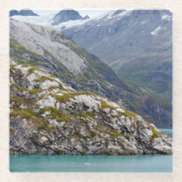 Green Awakens in the Blue Glass Coaster