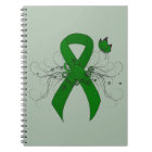 Green Awareness Ribbon with Butterfly