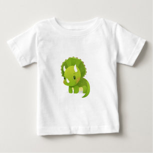 green baby cute dinosaur cartoon T-Shirt