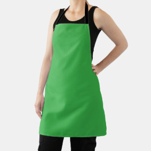 Green Background and White Border for a Modern Aes Apron