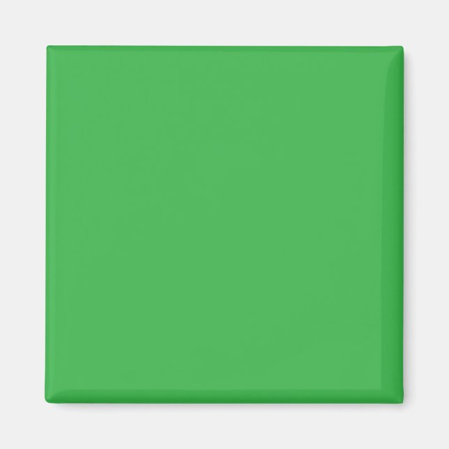 Green Background and White Border for a Modern Aes Magnet (Front)