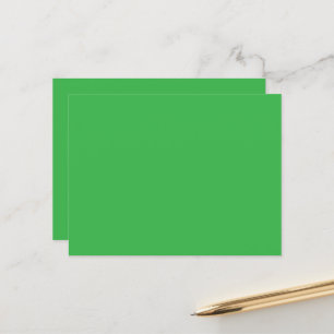 Green Background and White Border for a Modern Aes Postcard