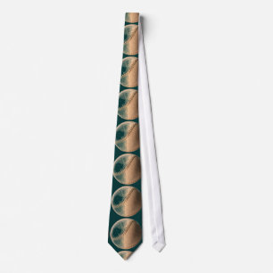 Green Background Pop Art Baseball Tie