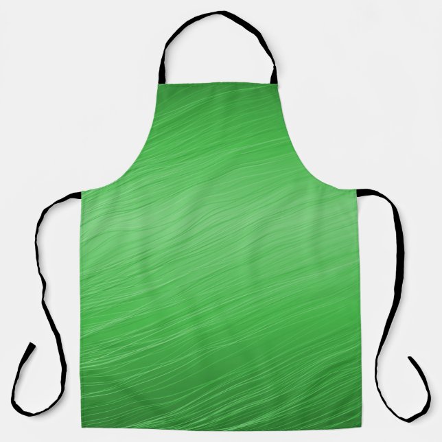 Green background texture template apron (Front)