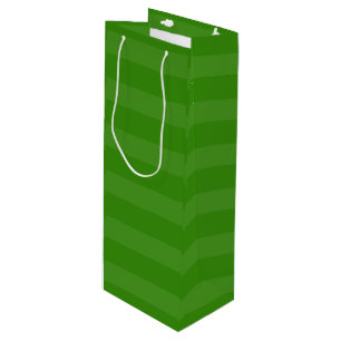 Green Background Wine Gift Bag