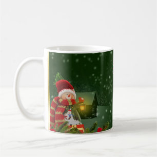  Green Background With Snow White and House Coffee Mug