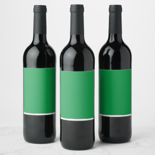 Green Background with White Border for Modern Aest Wine Label