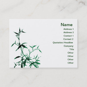 Green Bamboo Business Card
