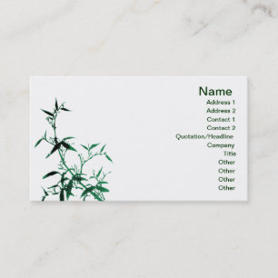 Green Bamboo Business Card