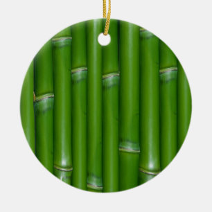 Green Bamboo Ceramic Tree Decoration