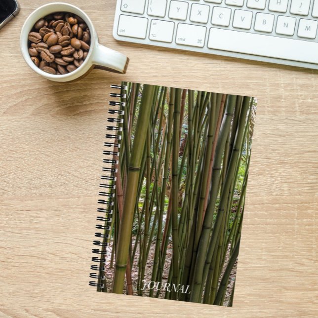 Green Bamboo Garden Stalks Botanical Notebook (In Situ)