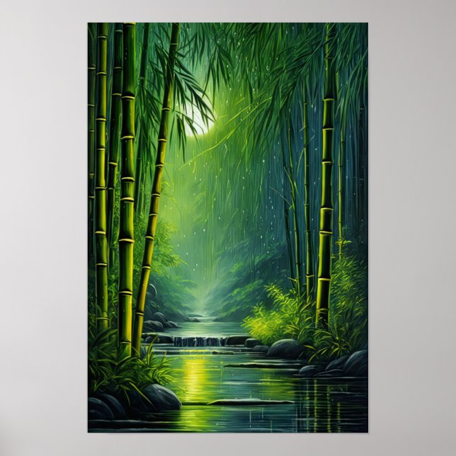 Green Bamboo Haven Poster (Front)