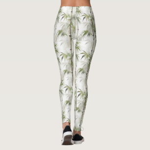 Green Bamboo Mindfulness Yoga Leggings