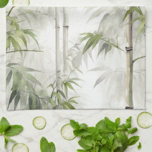 Green Bamboo Serenity Tea Towel