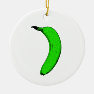 green banana ceramic tree decoration