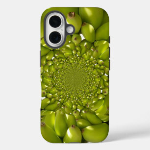 Green Banana Kaleidoscope Art Print/Graphic iPhone 16 Case
